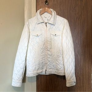 MONCLER WOMENS LIGHTWEIGHT QUILTED JACKET - SIZE 5 / FITS WOMENS MEDIUM